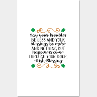 Irish Blessing Posters and Art